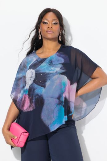 Plus size veliki brojevi Bluza od šifona cvjetnog uzorka za punije