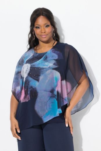 Plus size veliki brojevi Bluza od šifona cvjetnog uzorka za punije