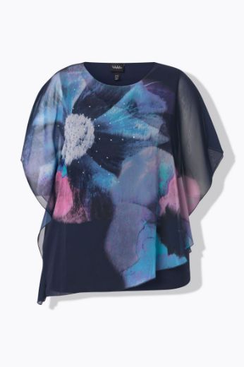 Plus size veliki brojevi Bluza od šifona cvjetnog uzorka za punije