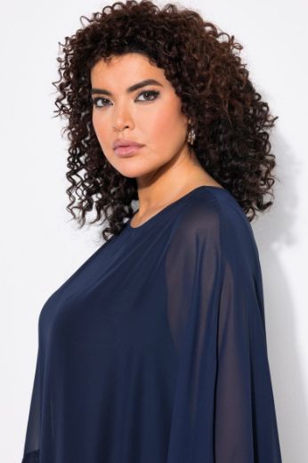 Plus size veliki brojevi Haljina od šifona 3/4 rukava za punije
