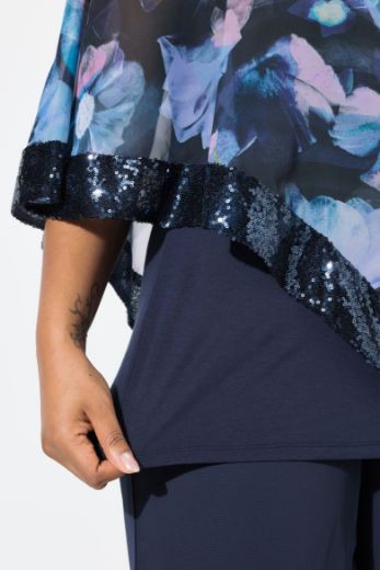 Plus size veliki brojevi Bluza od šifona 3/4 rukava za punije