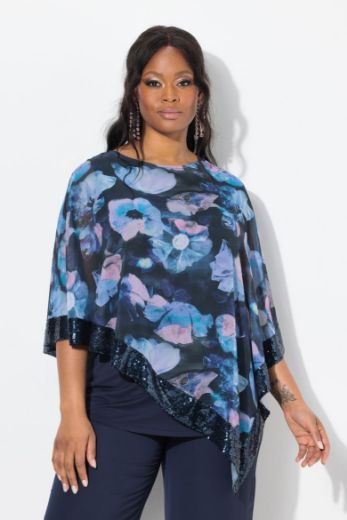 Plus size veliki brojevi Bluza od šifona 3/4 rukava za punije