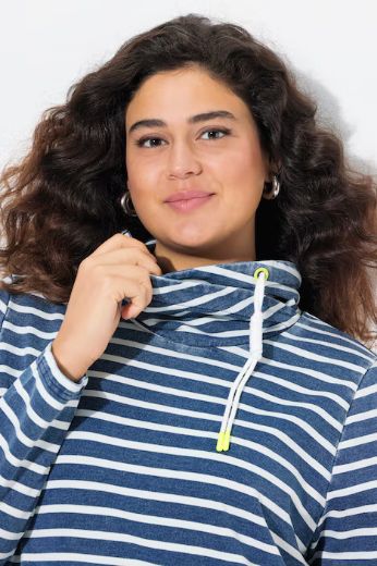Plus size veliki brojevi Majica dugih rukava povišenog ovratnika za punije