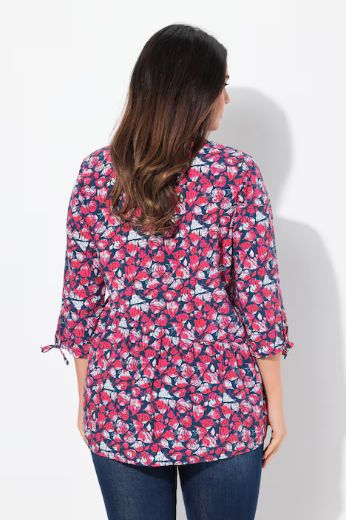 Plus size veliki brojevi Bluza 3/4 rukava A kroja za punije