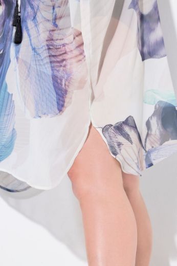Plus size veliki brojevi Tunika dužeg kroja cvjetnog uzorka za punije