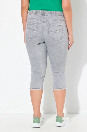 Plus size veliki brojevi Traperice Capri za punije