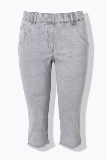 Plus size veliki brojevi Traperice Capri za punije