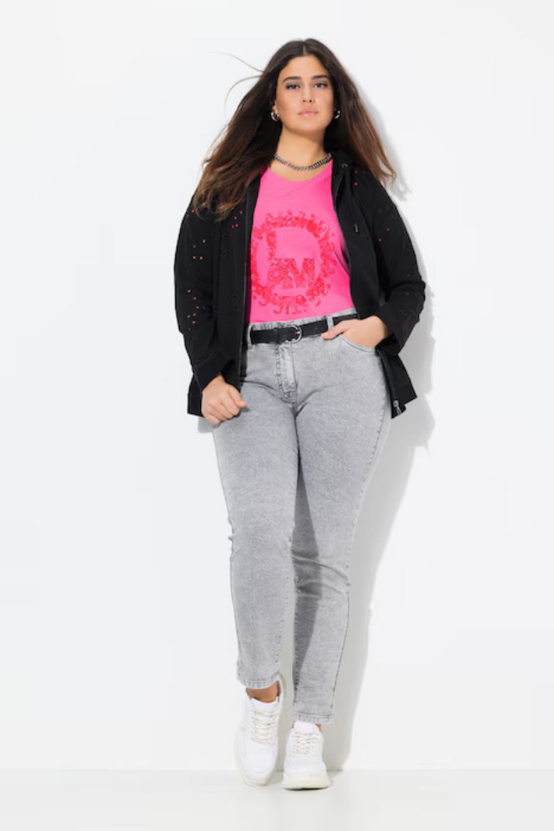 Plus size veliki brojevi Traperice uskih nogavica za punije