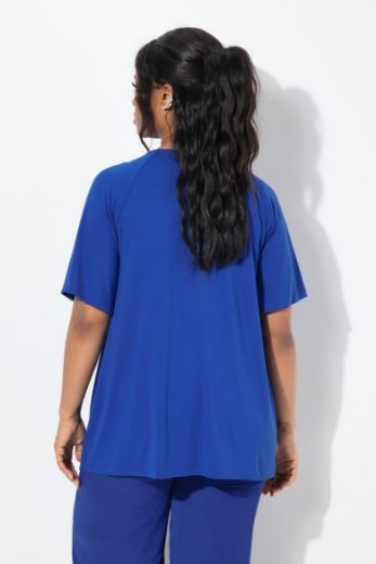 Plus size veliki brojevi Majica kratkih rukava A kroja za punije