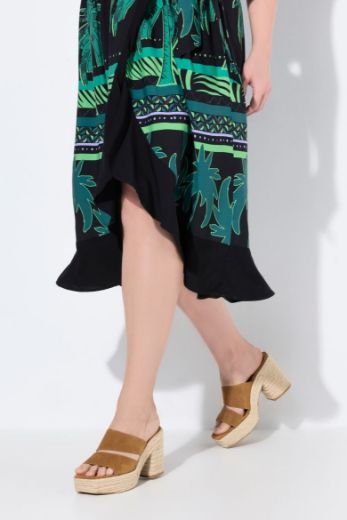 Plus size veliki brojevi Haljina kaftan kratkih rukava za punije