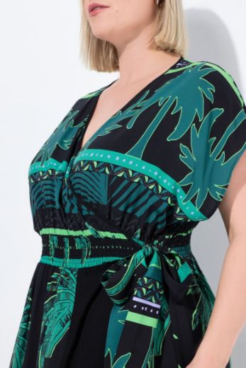 Plus size veliki brojevi Haljina kaftan kratkih rukava za punije