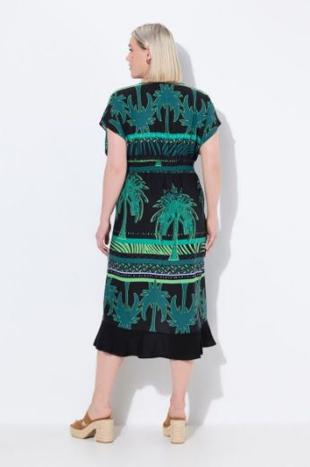 Plus size veliki brojevi Haljina kaftan kratkih rukava za punije
