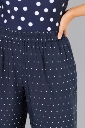 Plus size veliki brojevi Hlače elastičnog struka širokih nogavica za punije