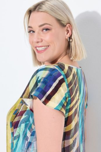 Plus size veliki brojevi Haljina midi V ovratnika za punije
