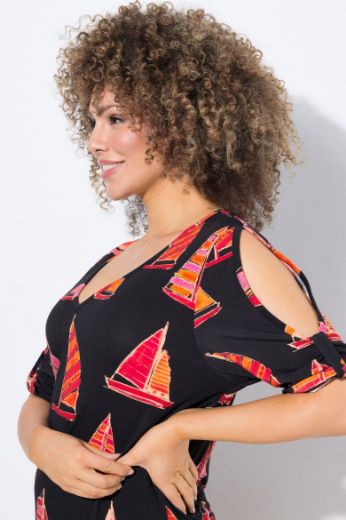 Plus size veliki brojevi Haljina midi A kroja za punije
