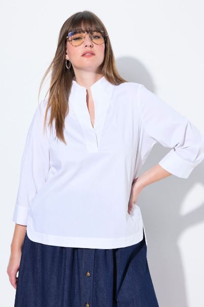Veliki brojevi Bluza 3/4 rukava moda za punije