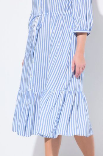 Plus size veliki brojevi Haljina 3/4 rukava A kroja za punije