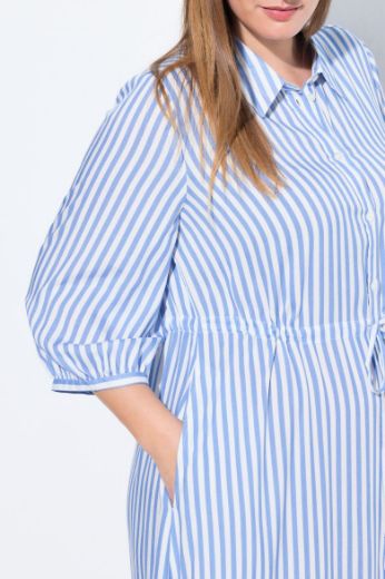 Plus size veliki brojevi Haljina 3/4 rukava A kroja za punije