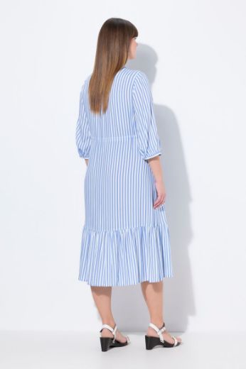 Plus size veliki brojevi Haljina 3/4 rukava A kroja za punije