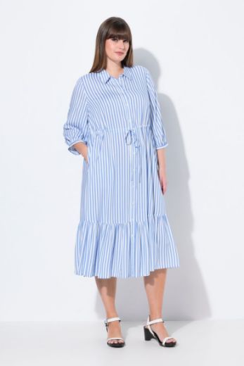 Plus size veliki brojevi Haljina 3/4 rukava A kroja za punije