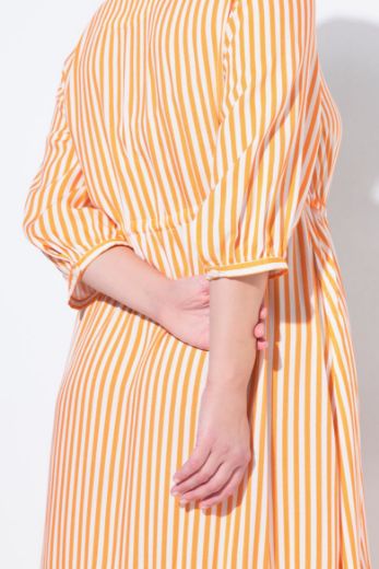 Plus size veliki brojevi Haljina 3/4 rukava A kroja za punije