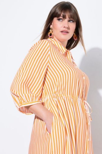 Plus size veliki brojevi Haljina 3/4 rukava A kroja za punije