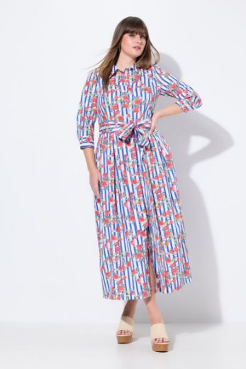 Plus size veliki brojevi Haljina maxi 3/4 rukava za punije
