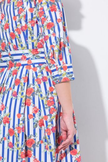 Plus size veliki brojevi Haljina maxi 3/4 rukava za punije