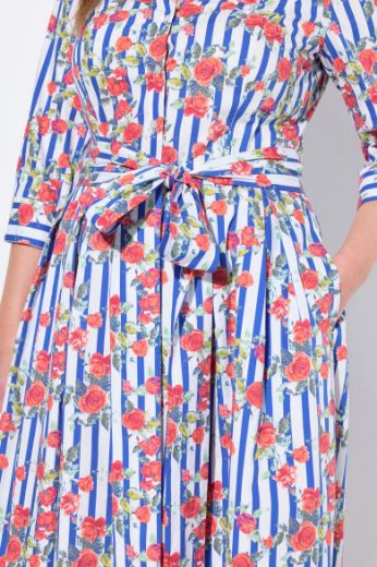 Plus size veliki brojevi Haljina maxi 3/4 rukava za punije
