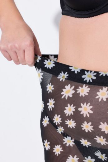 Plus size veliki brojevi Tajice kratke prozirne cvjetnog uzorka za punije