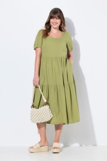 Plus size veliki brojevi Haljina maxi kratkih rukava za punije