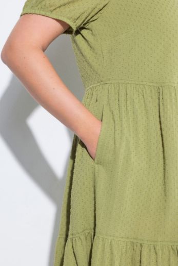 Plus size veliki brojevi Haljina maxi kratkih rukava za punije