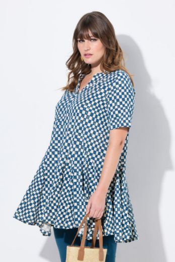 Plus size veliki brojevi Tunika kratkih rukava za punije
