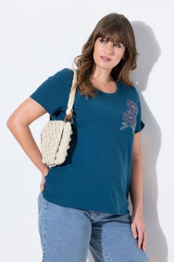 Plus size veliki brojevi Majica kratkih rukava okruglog ovratnika za punije