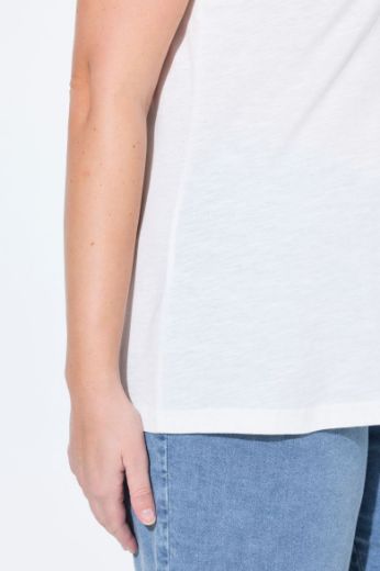 Plus size veliki brojevi Majica kratkih rukava okruglog ovratnika za punije