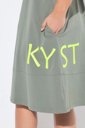Plus size veliki brojevi Haljina sa grafičkim printom za punije