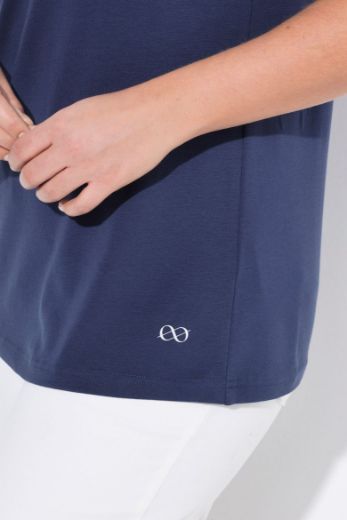 Plus size veliki brojevi Majica sa v izrezom i kratkih rukava za punije