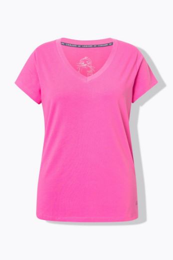 Plus size veliki brojevi Majica sa v izrezom i kratkih rukava za punije