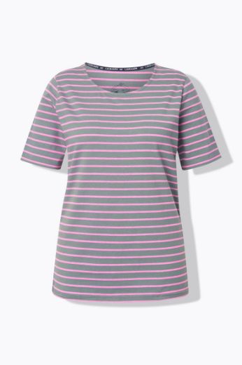Plus size veliki brojevi Majica prugasta kratkih rukava za punije