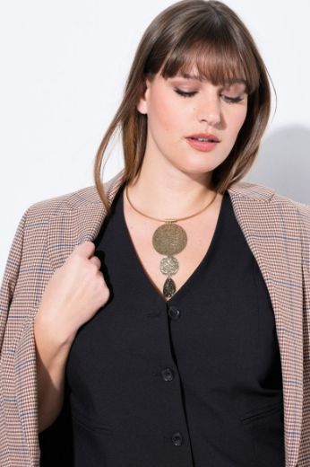 Plus size veliki brojevi Ogrlica sa tri zlatna kruga za punije