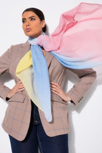 Plus size veliki brojevi Šal plisirani u bojama za punije