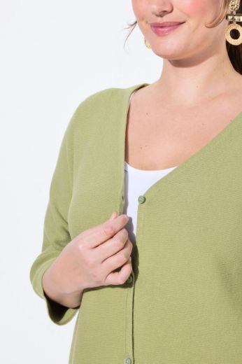 Plus size veliki brojevi Kardigan s 3/4 rukavima za punije