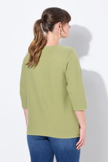 Plus size veliki brojevi Kardigan s 3/4 rukavima za punije