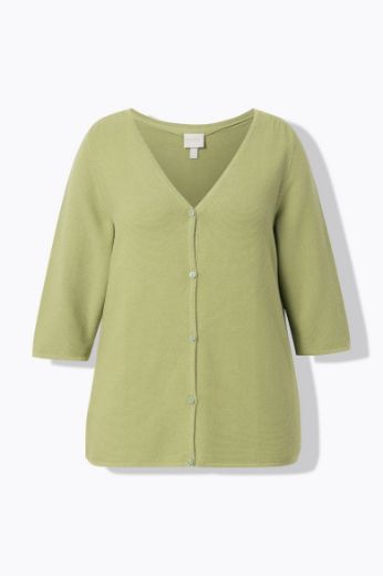 Plus size veliki brojevi Kardigan s 3/4 rukavima za punije