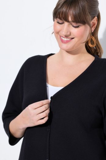 Plus size veliki brojevi Kardigan s 3/4 rukavima za punije