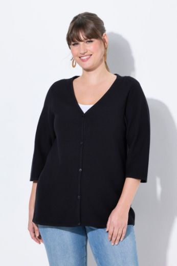 Plus size veliki brojevi Kardigan s 3/4 rukavima za punije