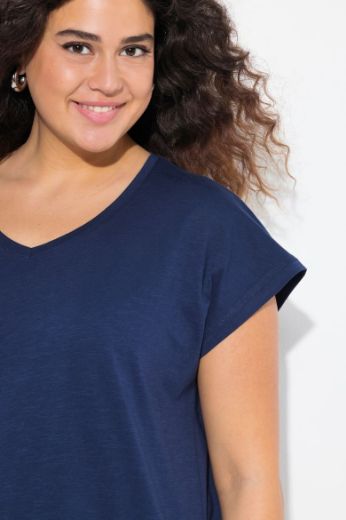 Plus size veliki brojevi Majica kratkih rukava s džepom za punije