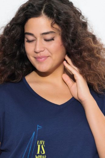 Plus size veliki brojevi Majica kratkih rukava s džepom za punije
