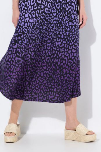 Plus size veliki brojevi Haljina bez rukava s printom leoparda za punije