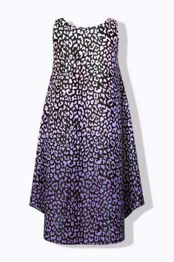 Plus size veliki brojevi Haljina bez rukava s printom leoparda za punije